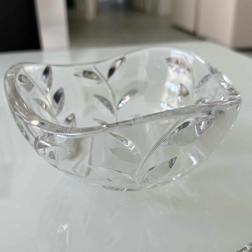 6” Tiffany and Co round floral vine bowl